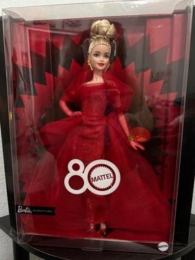 Mattel 80th Anniversary Collectible Barbie Doll NIB Never Opened